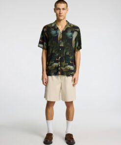 Selected Homme Relax-Vero Shirt Black AOP