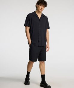 Selected Homme Regular-Nico Press Chino Shorts Black