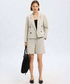 Selected Femme Venja Sun Extra Wide Shorts Nomad