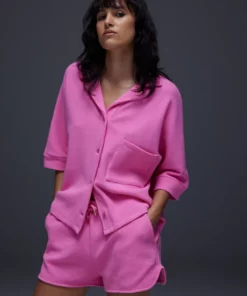 Aveny Cordelia Shirt Waffle Sachet Pink