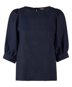 Stenströms Carmen Navy Linen Blouse