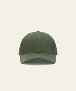 Les Deux Crew Organic Baseball Cap Chive
