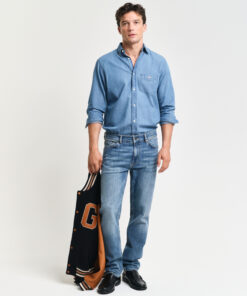Gant Regular Gant Jeans Mid Blue Worn In