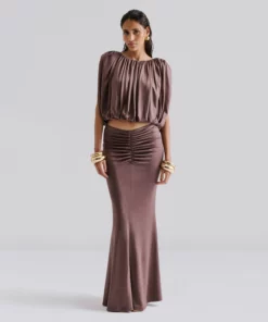Malina Majori Maxi Skirt Chocolate