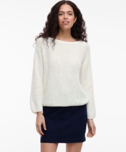 Visummi Boatneck Knit Cloud Dancer