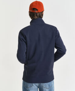 Gant Reg Shield Full Zip Sweatshirt Evening Blue