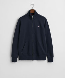Gant Reg Shield Full Zip Sweatshirt Evening Blue