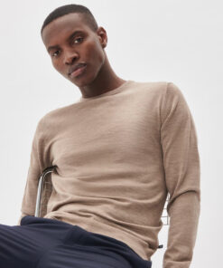 Matinique Margrate Merino Pullover Khaki Melange