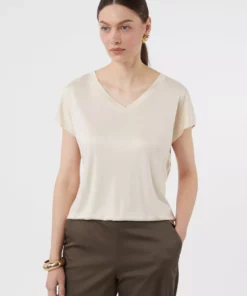Comma, T-shirt Beige