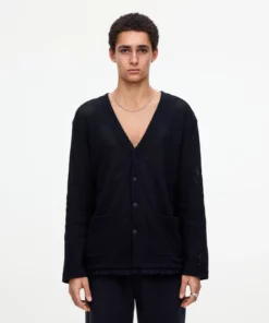 OAS Net Cardigan Nero