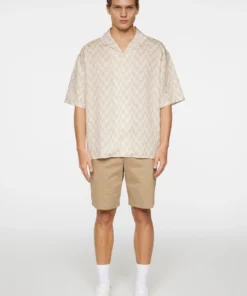 J.Lindeberg Ellis Stack Bridge Print Shirt Moonbeam