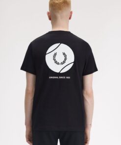 Fred Perry Tennis Graphic T-shirt Black