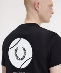 Fred Perry Tennis Graphic T-shirt Black