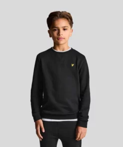 Lyle & Scott Kids Crew Neck Sweatshirt Jet Black
