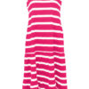 STI Joy Stripe Tricot Dress Strawberry/Milk