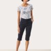 Part Two RenataPW Capri Pants Dark Navy