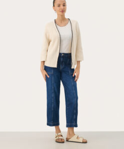 Part Two Tritte Cardigan Whitecap Gray