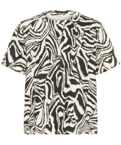 Part Two NahidPW T-shirt Black Animal Print