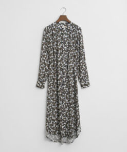 Gant Woman Reg Floral Print Dress Classic Blue