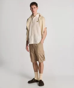 Lyle & Scott Hemp Short Sleeve Shirt Natural