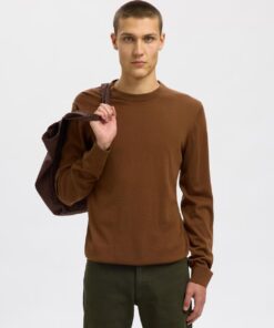 Slhtray Premium Merino Crew Neck Soft Silt