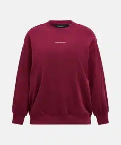 Peak Performance Cotton Terry Crew Women Vertical Zenith