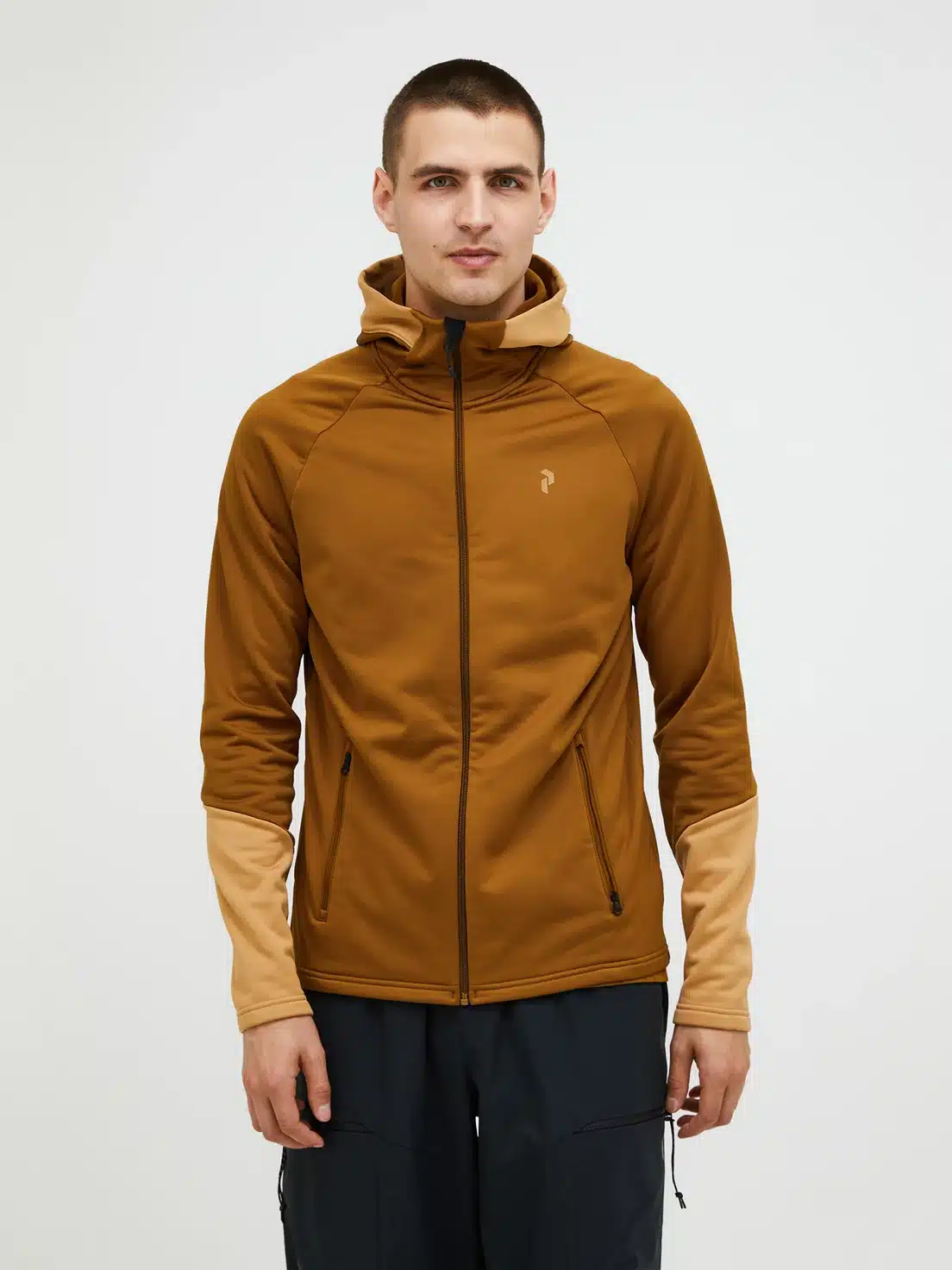 Peak Performance Rider Essentials Zip Hood Men Earthy Summit/Sierra Sand