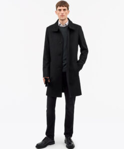 Tiger of Sweden Aleric Funnel-Neck Coat Black