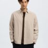Slhregnoah Brushed Shirt Egret