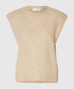 Slflulu Knit Vest Birch