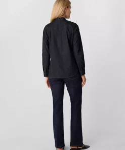 Comma, Denim Tie Blouse Blue