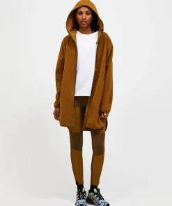 Peak Performance Pile Long Zip Women Earthy Summit