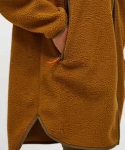 Peak Performance Pile Long Zip Women Earthy Summit