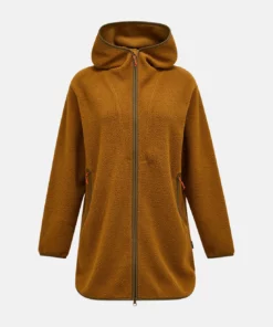 Peak Performance Pile Long Zip Women Earthy Summit