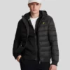 Lyle & Scott Wadded Jacket Jet Black