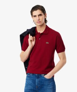 Lacoste Original L.12.12 Petit Pique Cotton Polo Shirt Bordeaux