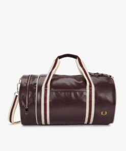 Fred Perry Classic Barrel Bag Oxblood