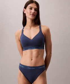 Calvin Klein Lift Bralette - Icon Cotton Modal Dark Denim