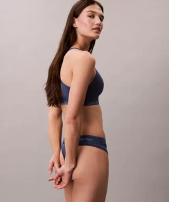 Calvin klein Thong - Icon Cotton Modal Dark Denim