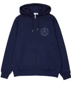 Makia Hook Hooded Zip Sweatshirt Dark Navy