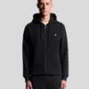 Lyle & Scott Zip Through Hoodie Jet Black