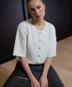 Rue de Femme Elisa Knit Cardigan Off White