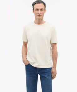 Tiger of Sweden Jake Boxy Cotton T-shirt Light Ivory