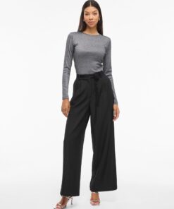 Vicatalina Wide Pants Black Beauty