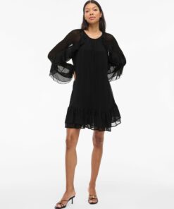 Vibinna Frill Dress Black Beauty