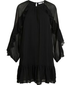 Vibinna Frill Dress Black Beauty
