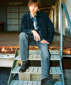 Nudie Jeans Dante II Suede Jacket Navy