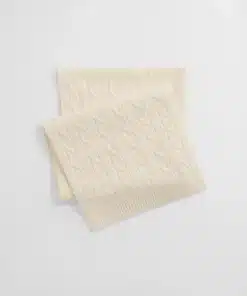 Gant Woman Wool Cable Scarf Cream