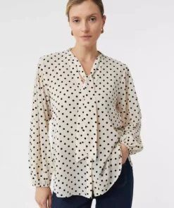 Comma, Dot Blouse Beige