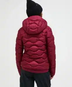 Peak Performance Helium Down Hood Jacket Women Vertical Zenith/Tech Burgundy